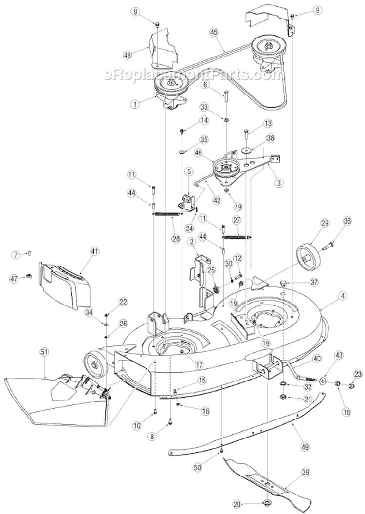 Page A Diagram and Parts List for 13A3760F700 2005 Yard Machines Lawn Tractor